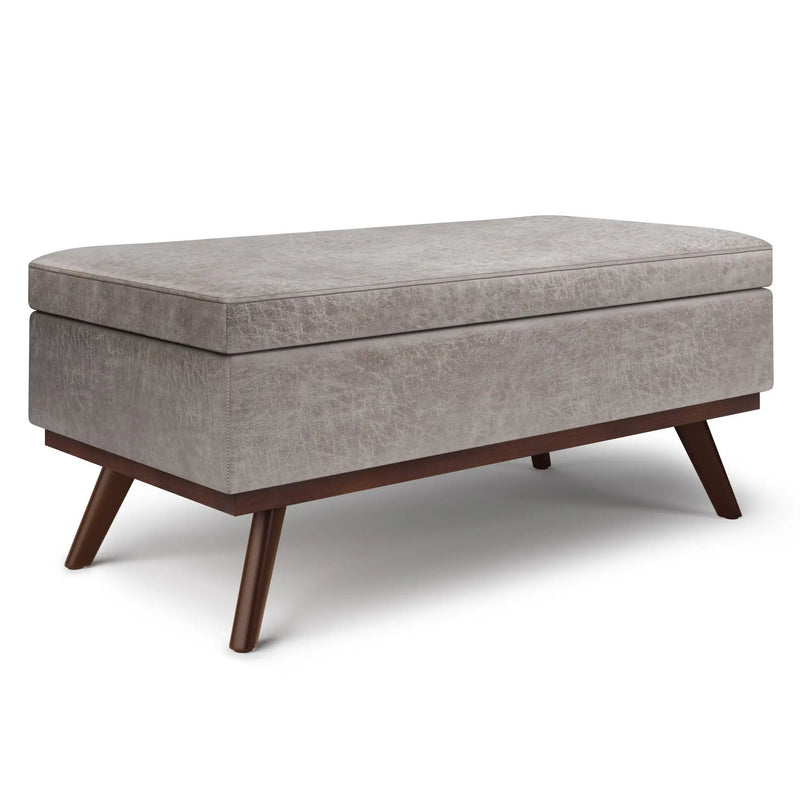 Owen - Lift Top Large Coffee Table Storage Ottoman, Mid Century Style by Unique Piece Furniture