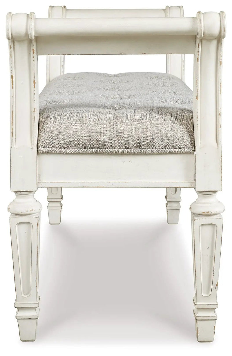 Realyn - Accent Bench - Antique White by Unique Piece Furniture