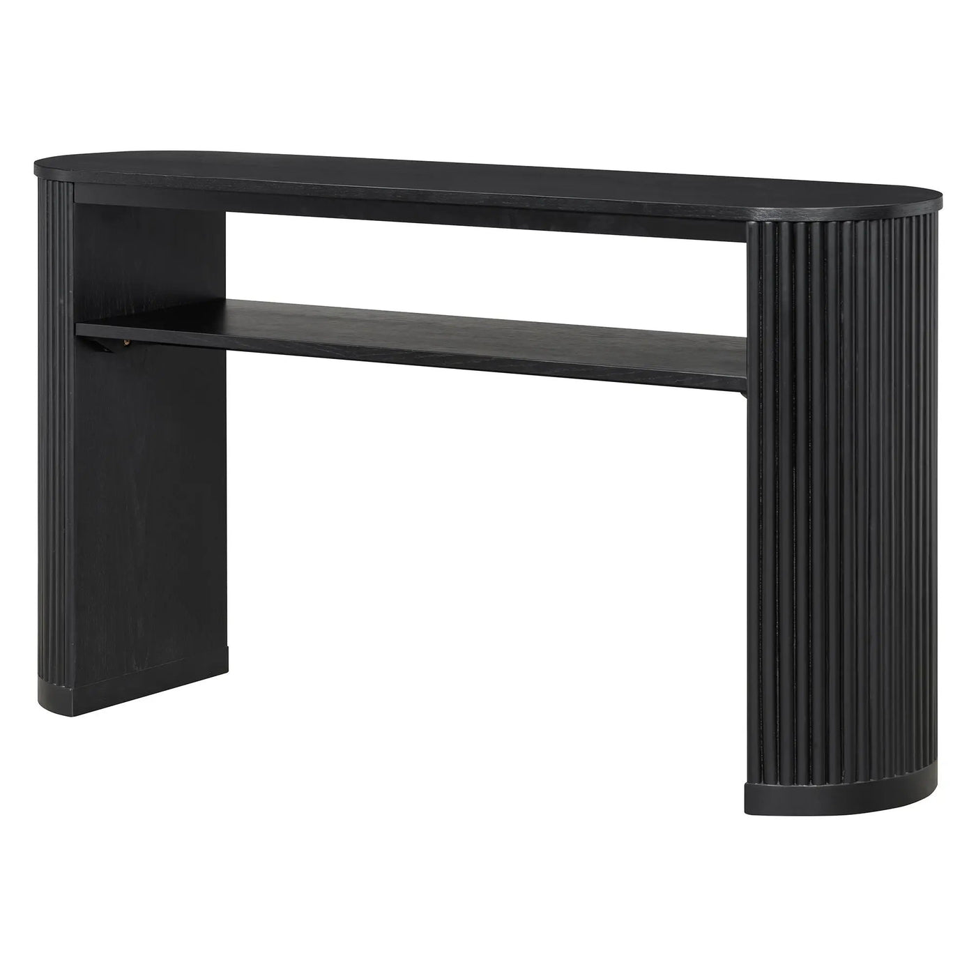 Console Table With Fluted Legs, Open Shelf by Unique Piece Furniture