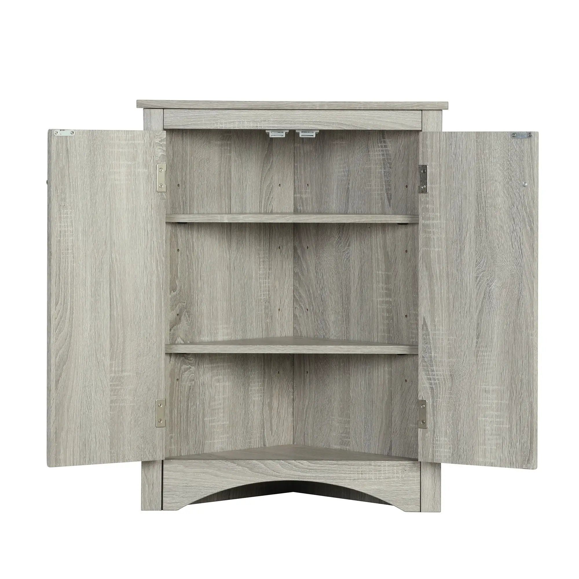 Triangle Bathroom Storage Cabinet With Adjustable Shelves, Freestanding Floor Cabinet For Home Kitchen by HouseOfZazla