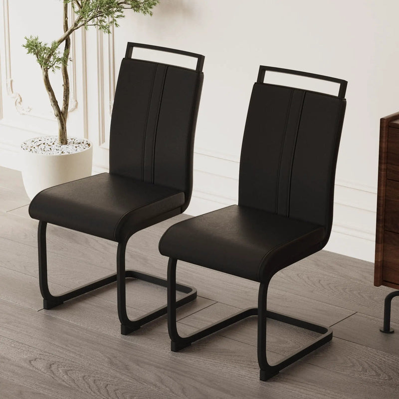 Modern Dining Chairs With High Back Upholstered Design Metal Legs by Unique Piece Furniture