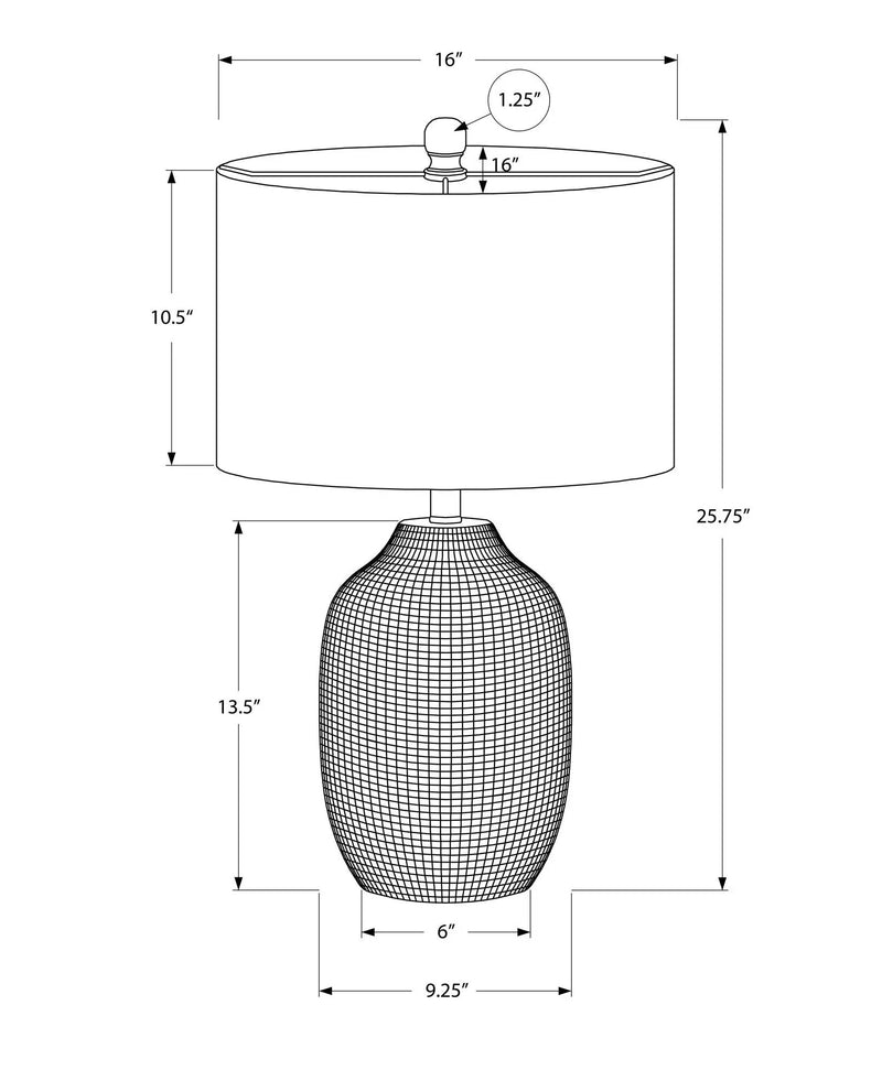 Lighting, Table Lamp, Ceramic, Contemporary - Black / Cream by Unique Piece Furniture