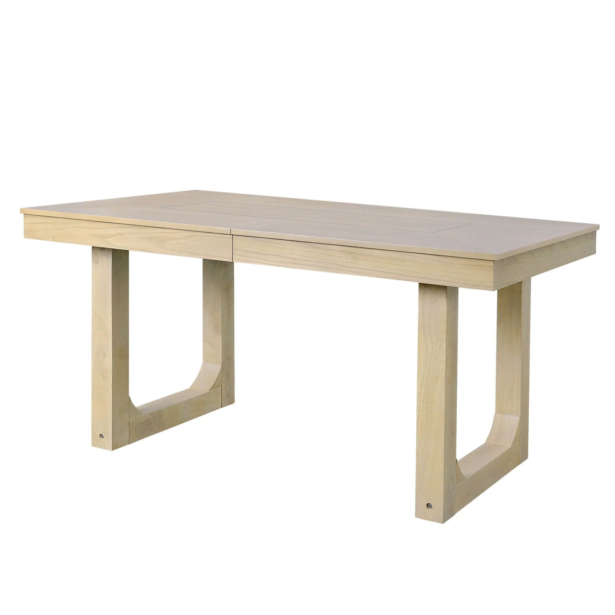 Extendable Dining Set, Farmhouse Extendable Table With Upholstered Chairs