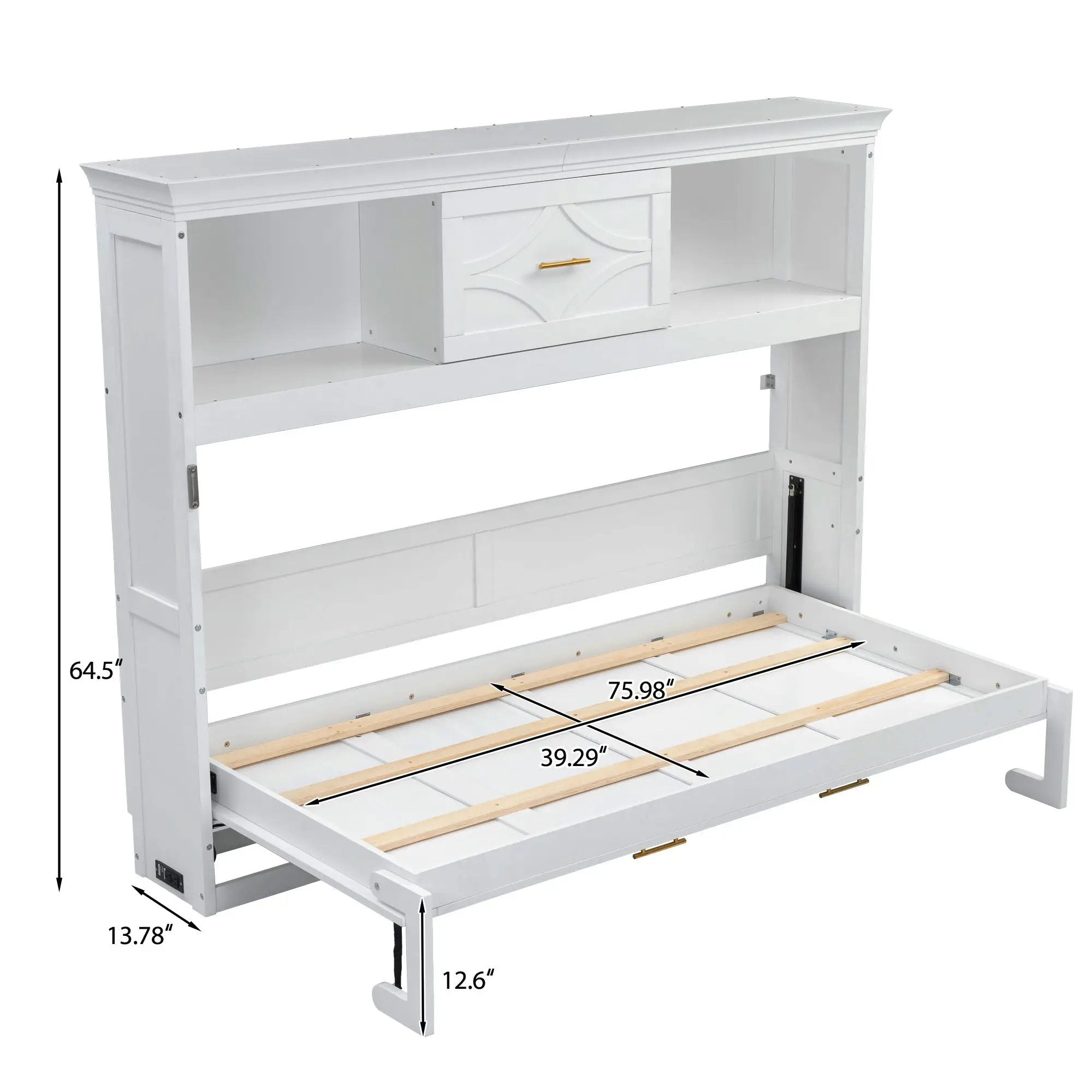 Murphy Bed With Charging Station and Drawer by HouseOfZazla