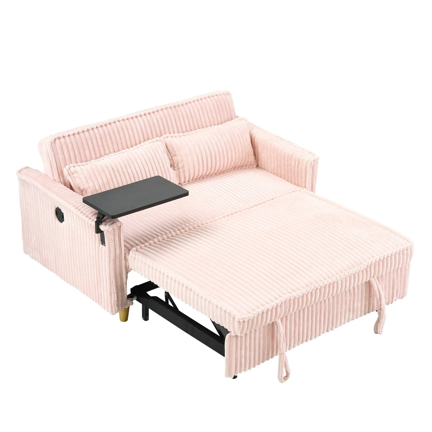 Pull Out Sofa With Movable Tabletop And USB Ports by HouseOfZazla