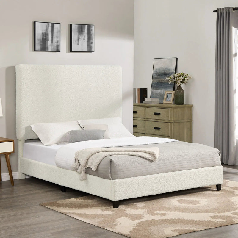 Upholstered Headboard Platform Bed by Unique Piece Furniture