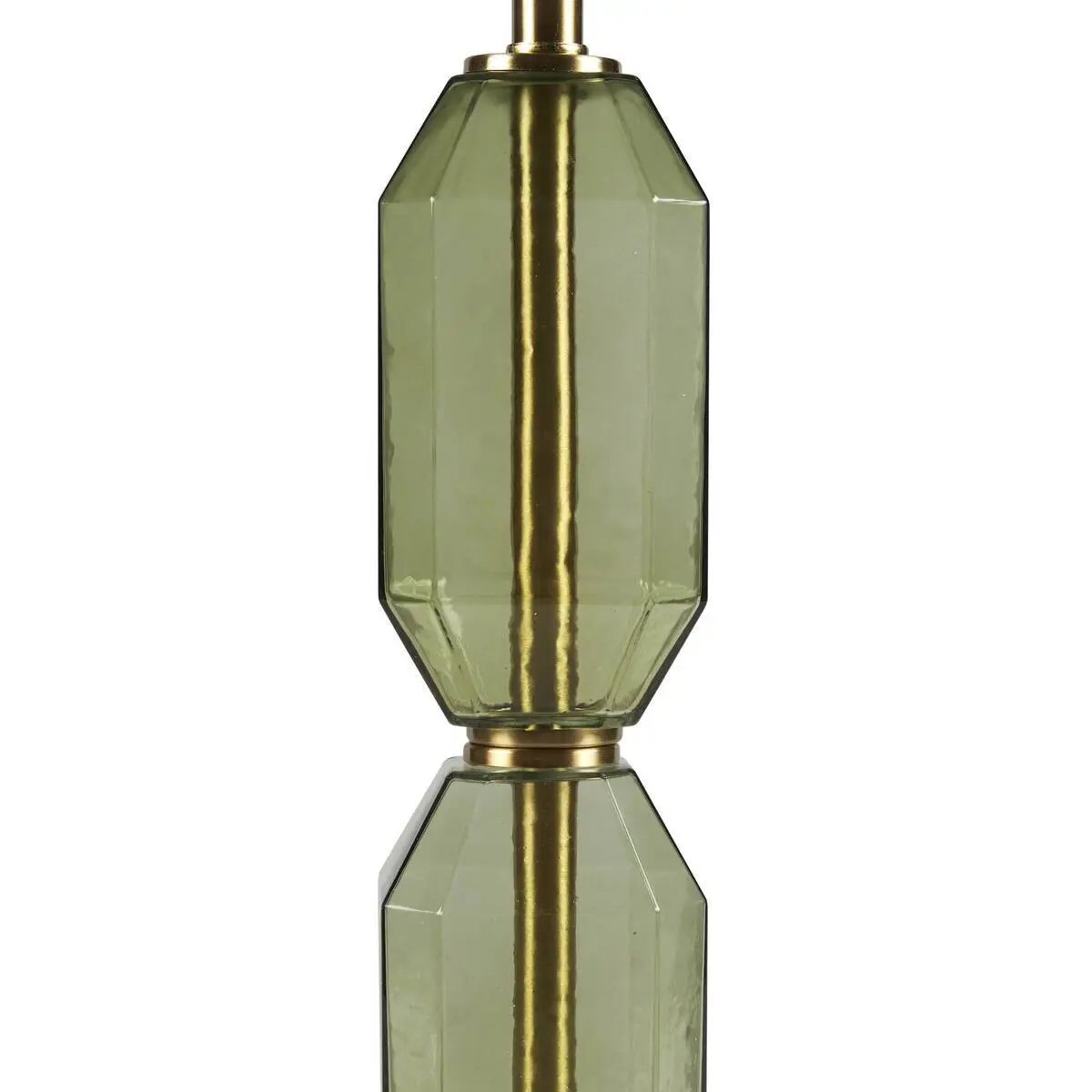 Faceted Green Glass Table Lamp by HouseOfZazla