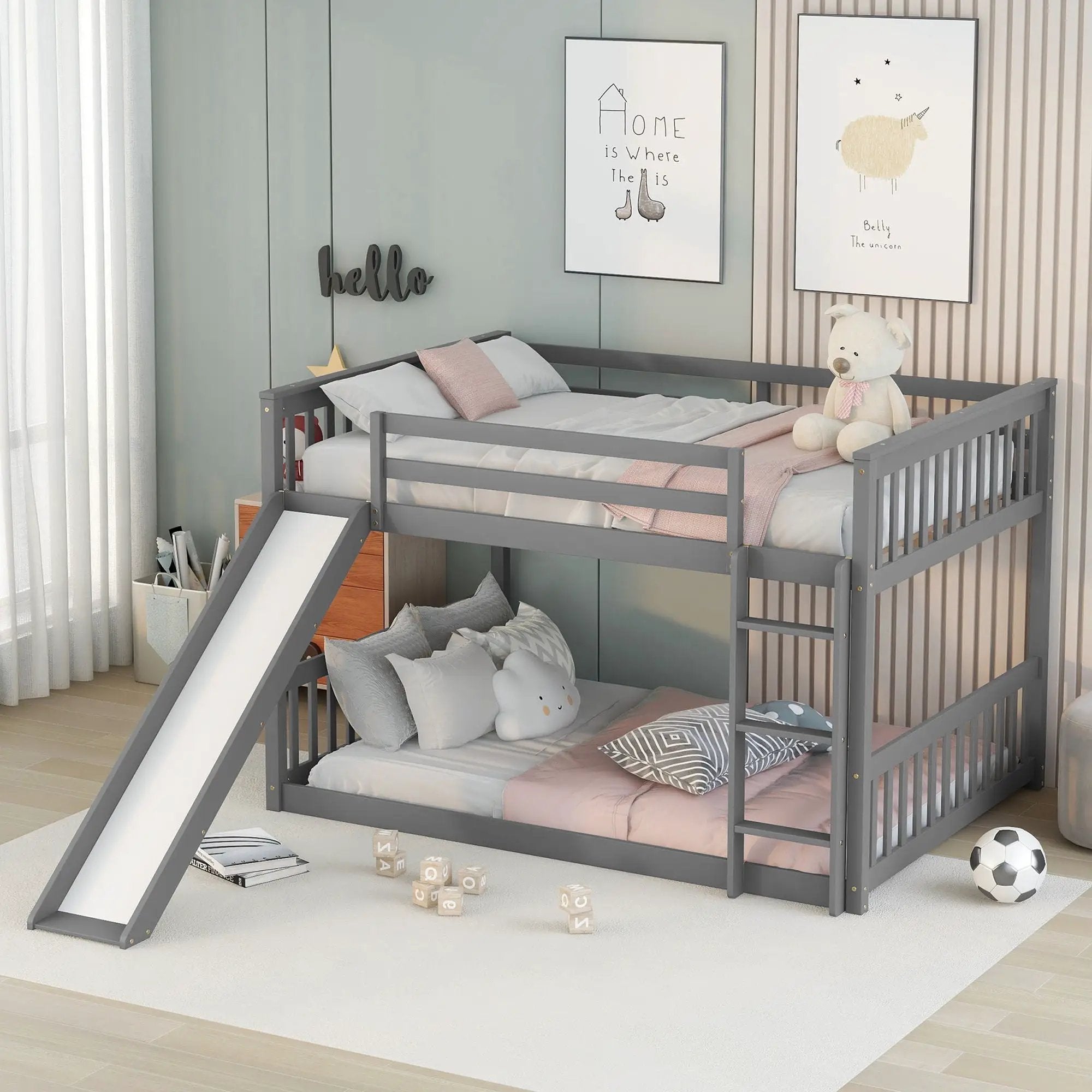 Bunk Bed With Slide And Ladder by Unique Piece Furniture