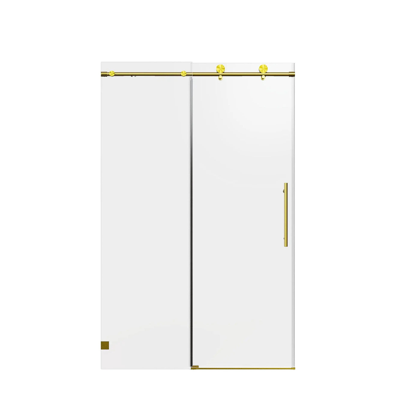 Frameless Single Sliding Soft Close Shower Doors, 5/16" Sgcc Tempered Glass by HouseOfZazla