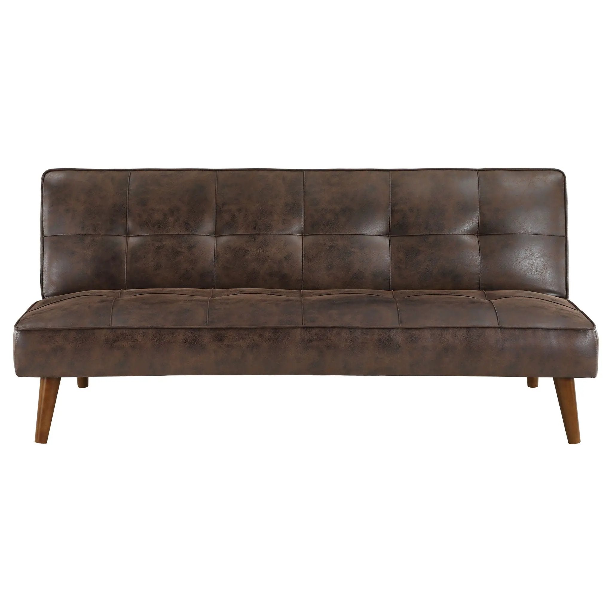 Jenson Upholstered Tufted Convertible Sofa Bed Dark Coffee by Unique Piece Furniture