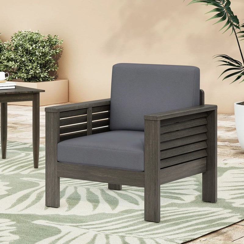 Slat Design Club Chairs With Cushions by HouseOfZazla