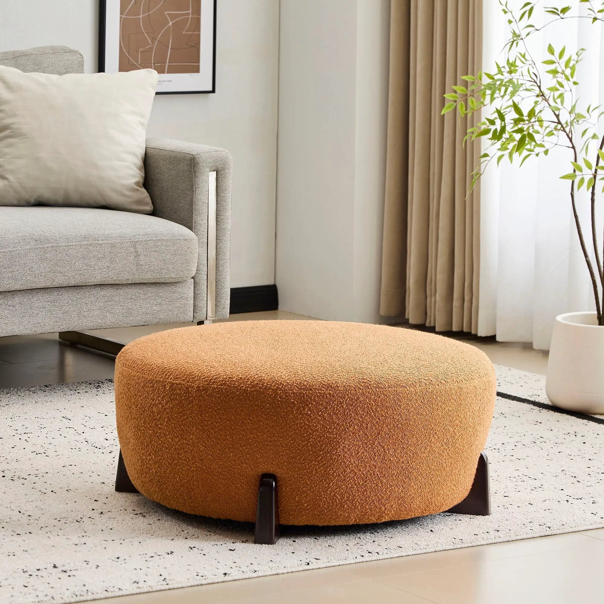 Modish Round Ottoman by HouseOfZazla