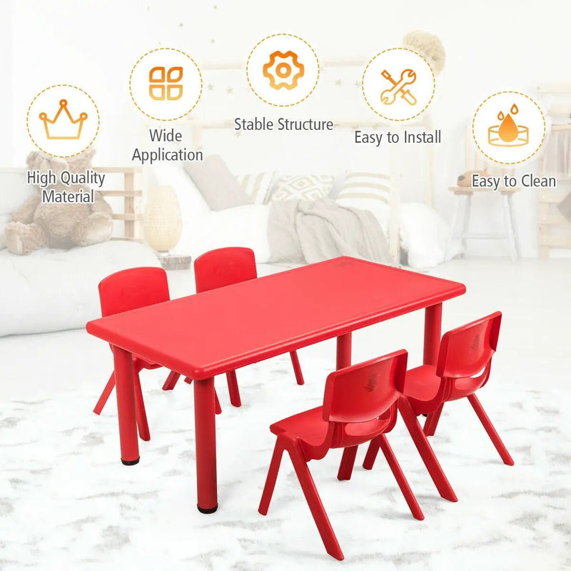 4-pack Kids Plastic Stackable Classroom Chairs by DirectDeals