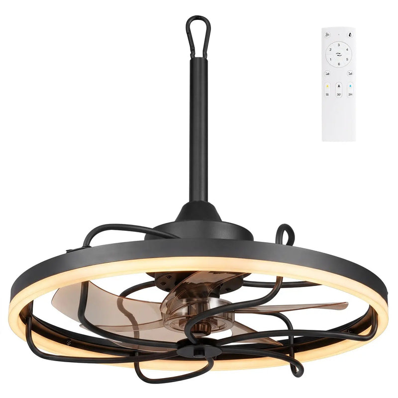 20" Ceiling Fan with Dimmable LED Light and Remote Control by DirectDeals