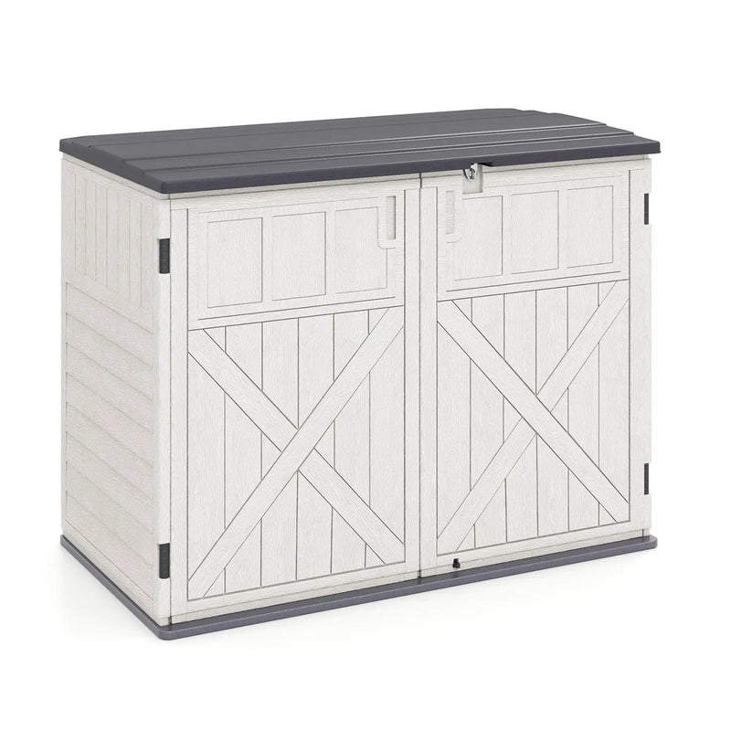 20 Cu.Ft Horizontal Resin Storage Shed with Adjustable Shelf by DirectDeals