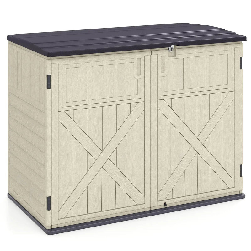 20 Cu.Ft Horizontal Resin Storage Shed with Adjustable Shelf by DirectDeals