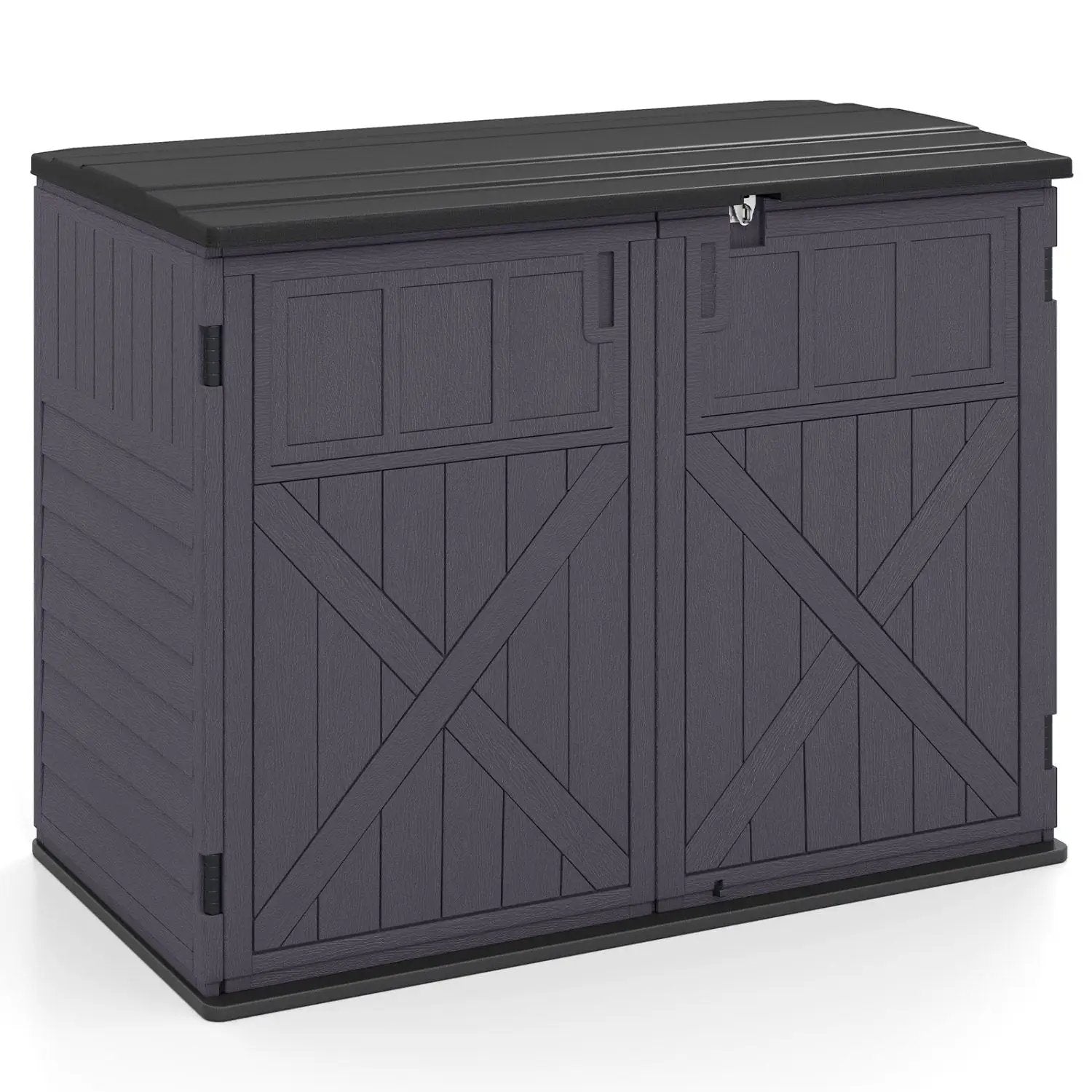 20 Cu.Ft Horizontal Resin Storage Shed with Adjustable Shelf by DirectDeals
