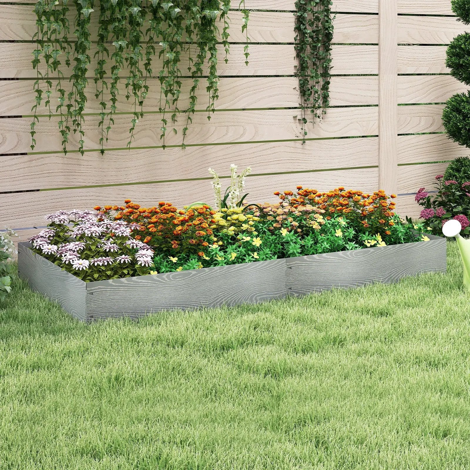 6-Pack 20 FT Galvanized Metal Landscape Edging for Lawn Yard by DirectDeals