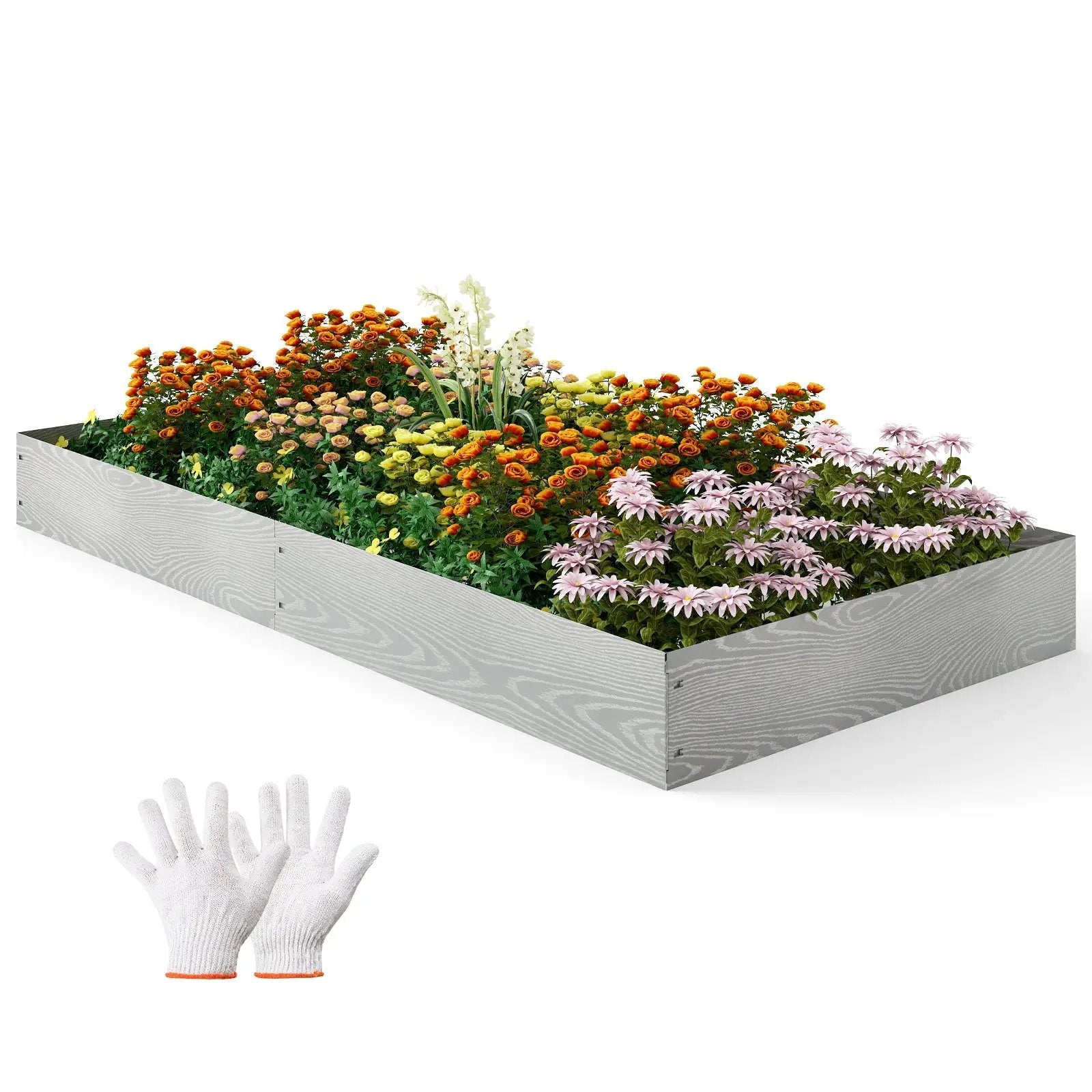 6-Pack 20 FT Galvanized Metal Landscape Edging for Lawn Yard by DirectDeals