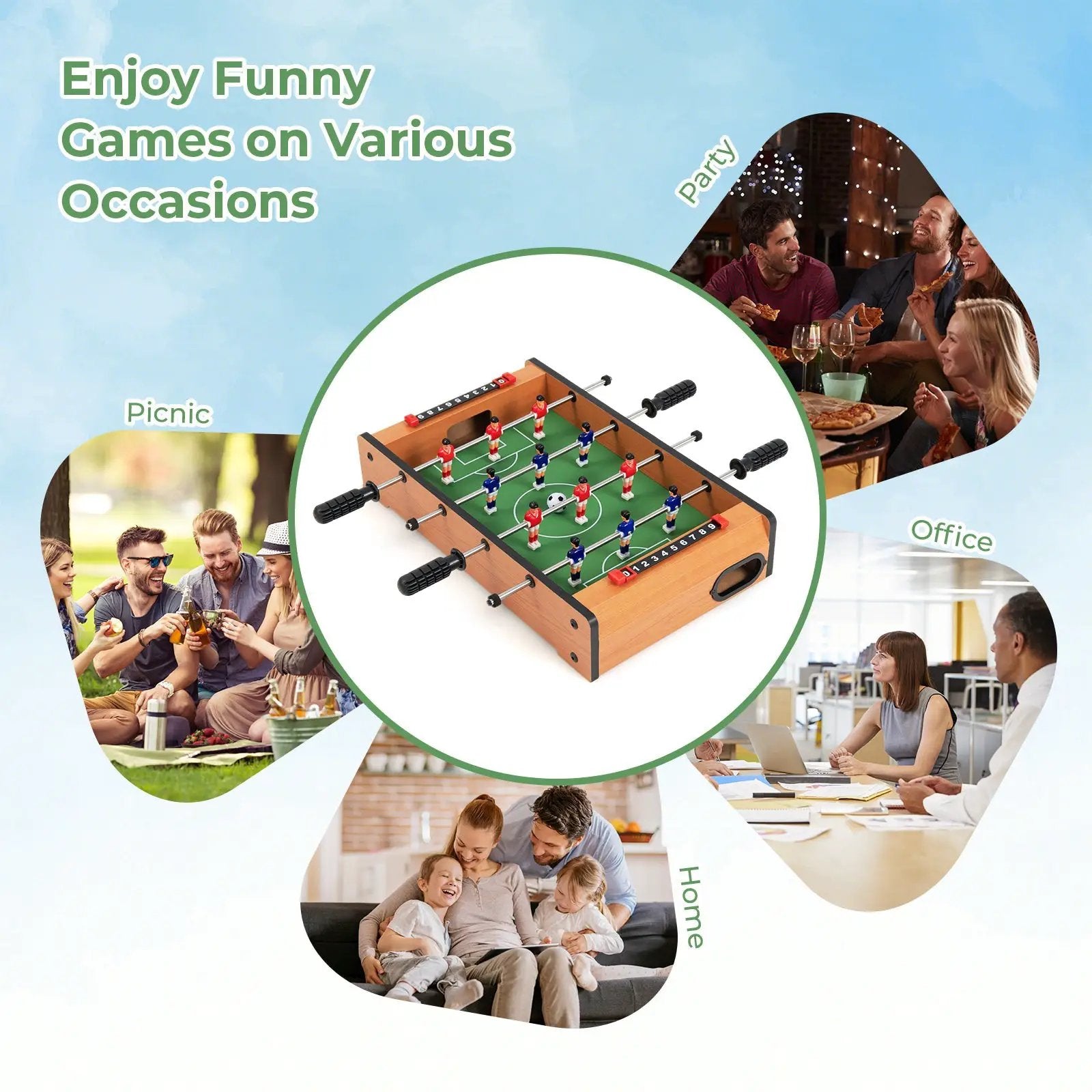 20 Inch Indoor Competition Game Soccer Table by DirectDeals