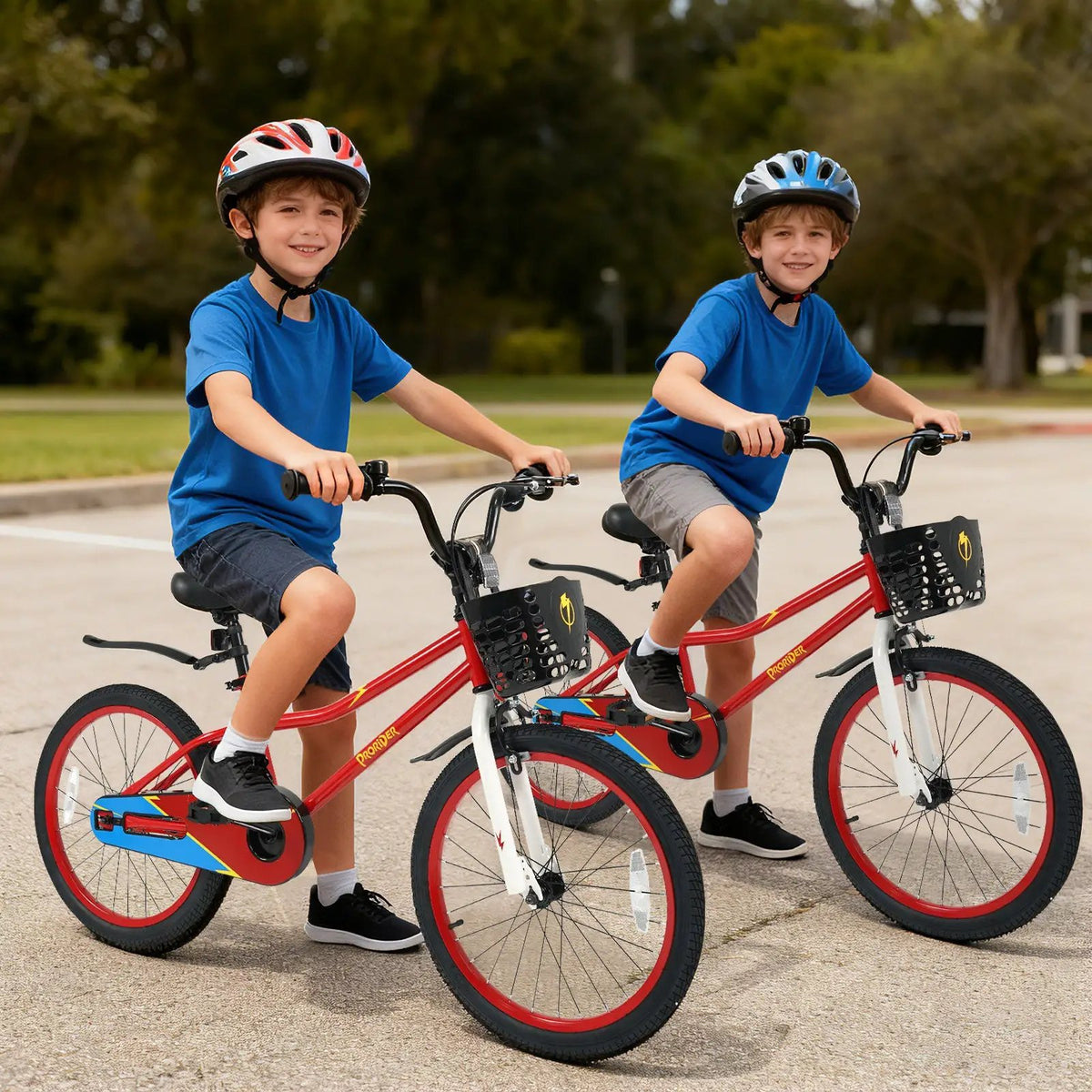20 Inch Kids Bike Adjustable with Kickstand and Storage Basket for Aged 8+ Years, photo 4 of 24