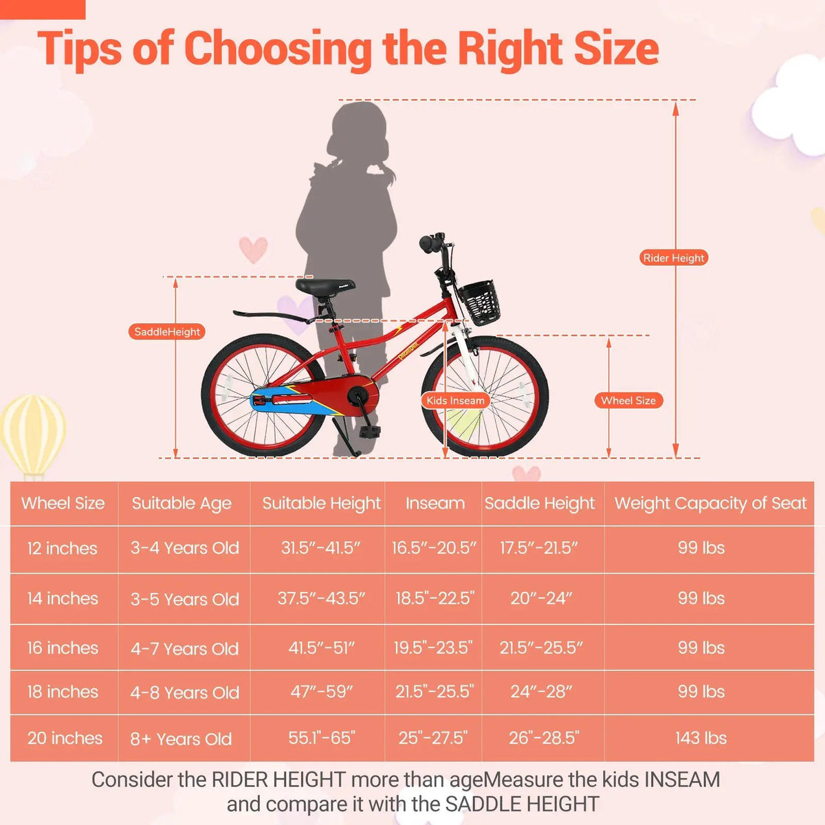 20 Inch Kids Bike Adjustable with Kickstand and Storage Basket for Aged 8+ Years, photo 10 of 24