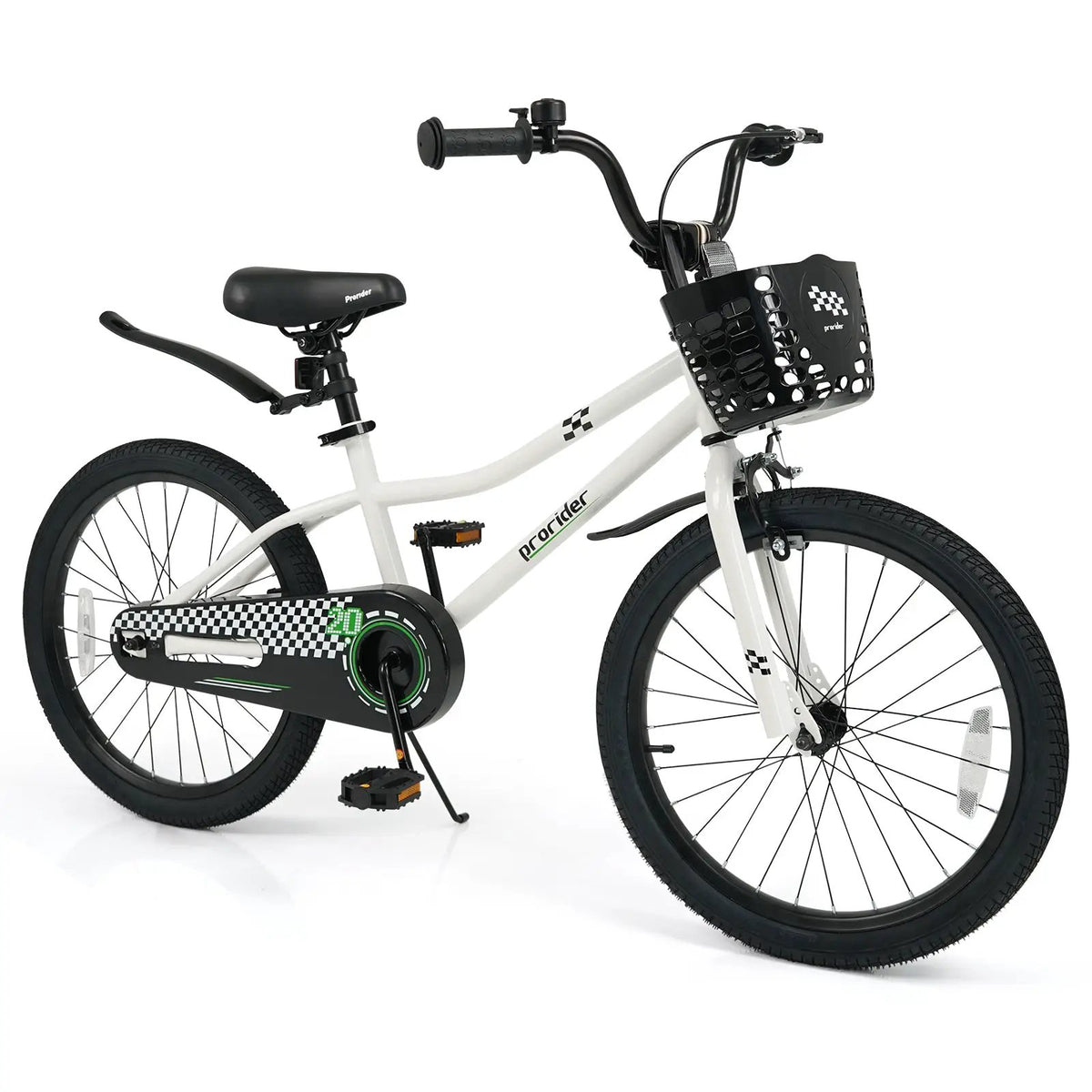 20 Inch Kids Bike Adjustable with Kickstand and Storage Basket for Aged 8+ Years, photo 9 of 24