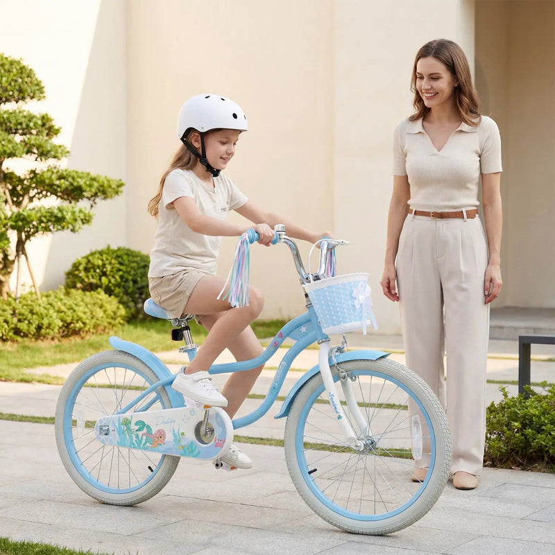 Kids Bike 12-20 Inch with Training Wheels & Basket by DirectDeals