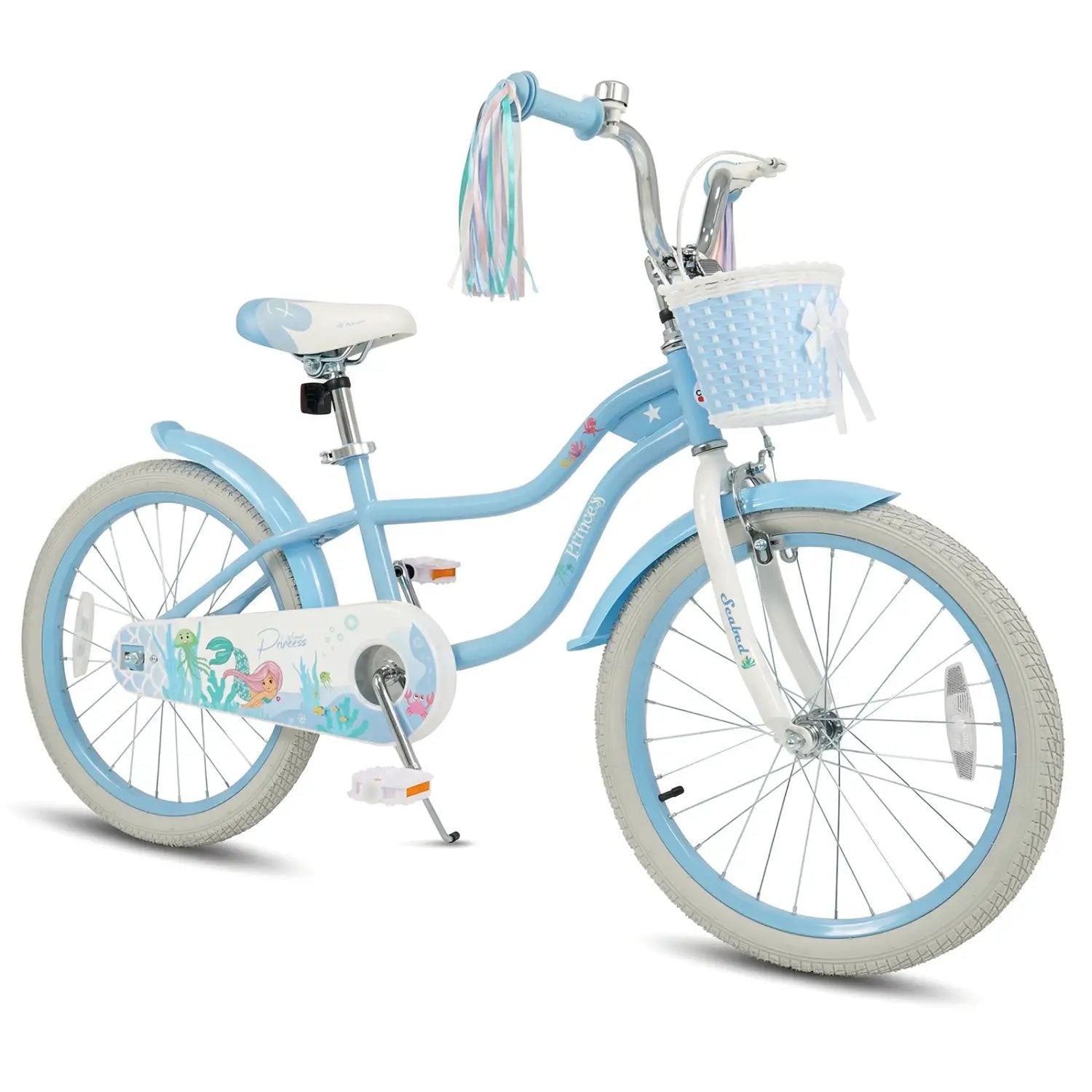 Kids Bike 12-20 Inch with Training Wheels & Basket by DirectDeals