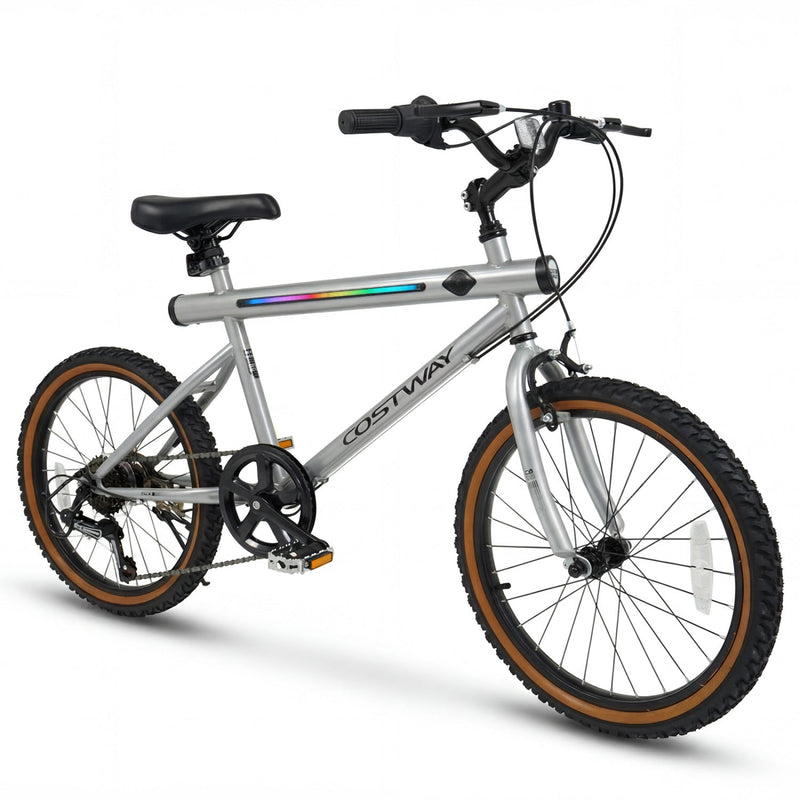 20 Inch LED-lit Cycling Bike with 2 Speakers and Ambient Lights for Men and Women by DirectDeals
