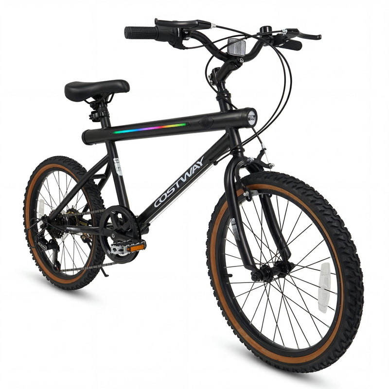 20 Inch LED-lit Cycling Bike with 2 Speakers and Ambient Lights for Men and Women by DirectDeals