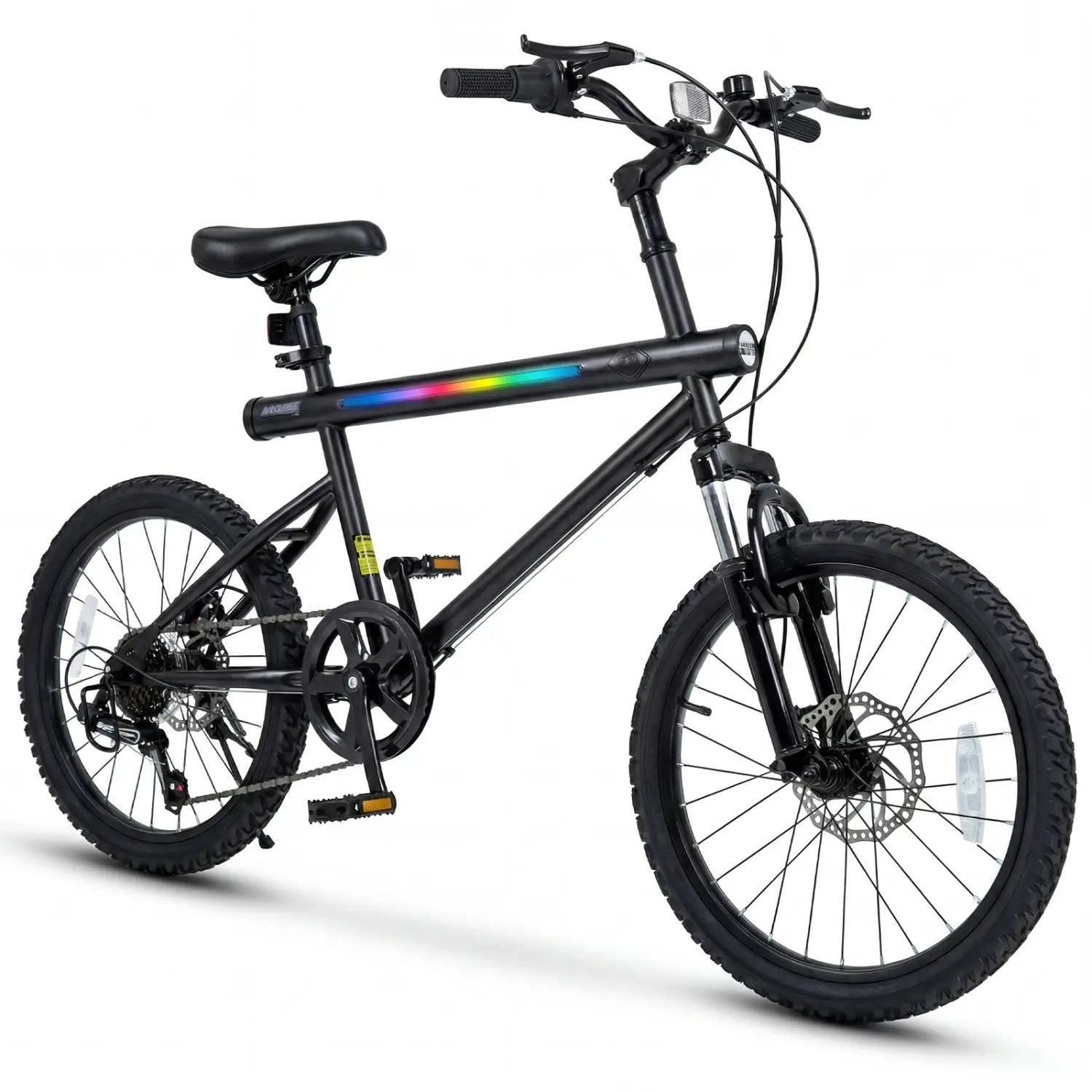 20 Inch Commuter Bicycle LED-lit with 6-Speed Shimano Twist Shifting and Stereo Speakers by DirectDeals