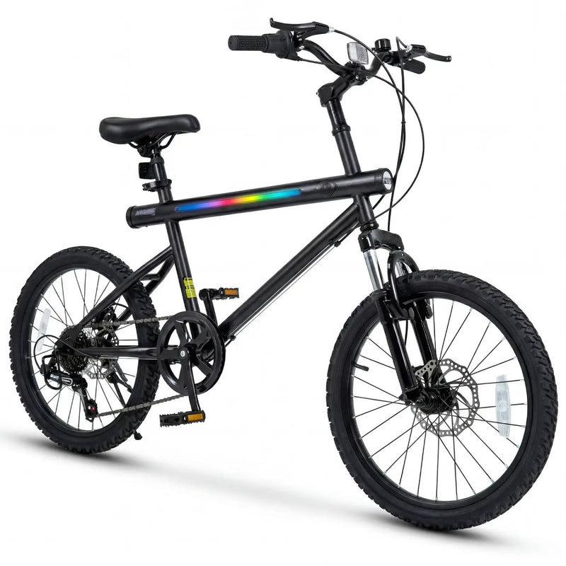 20 Inch Commuter Bicycle LED-lit with 6-Speed Shimano Twist Shifting and Stereo Speakers by DirectDeals