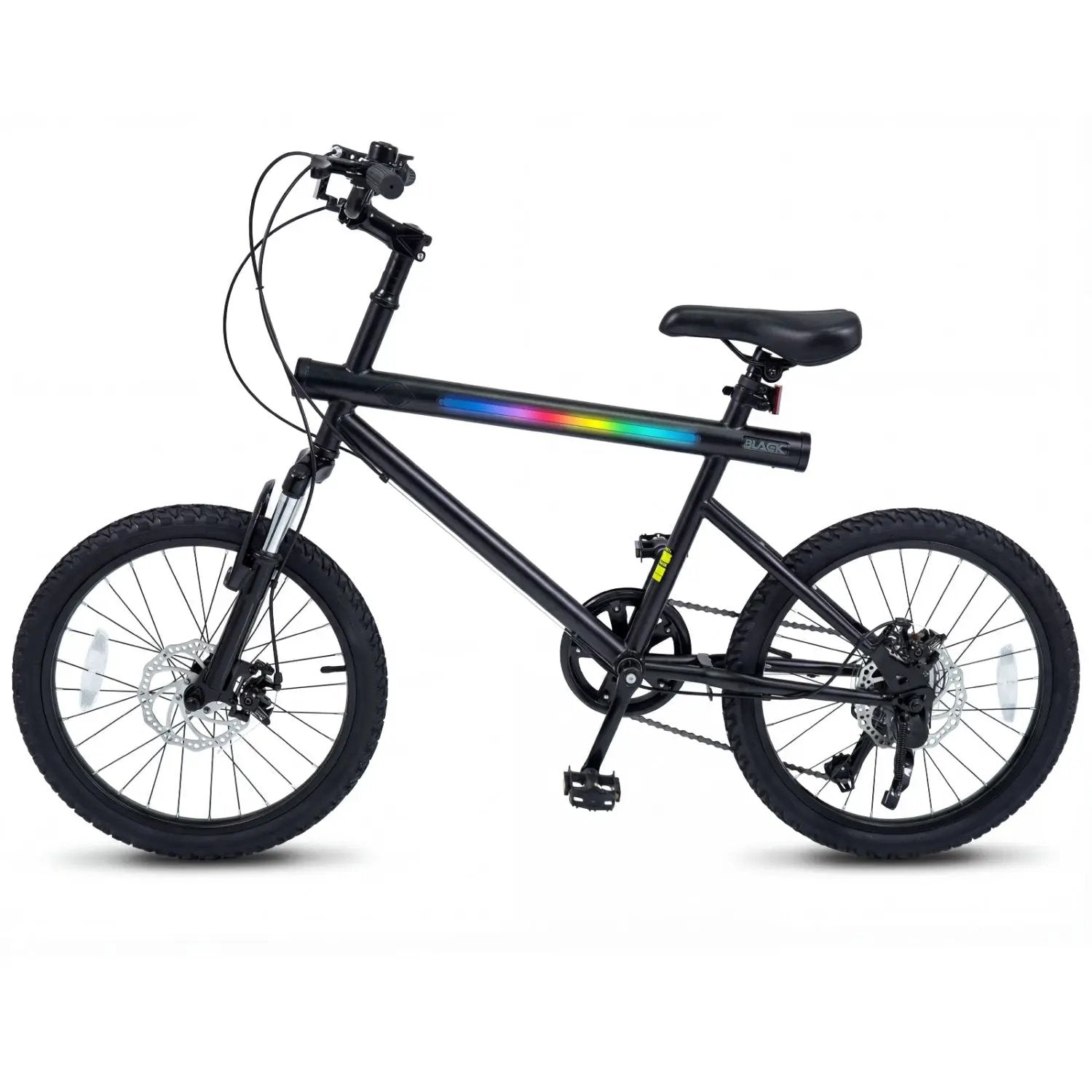 20 Inch Commuter Bicycle LED-lit with 6-Speed Shimano Twist Shifting and Stereo Speakers by DirectDeals