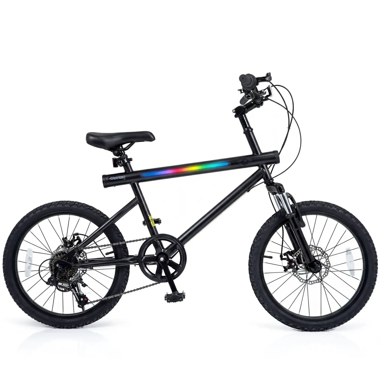20 Inch Commuter Bicycle LED-lit with 6-Speed Shimano Twist Shifting and Stereo Speakers by DirectDeals