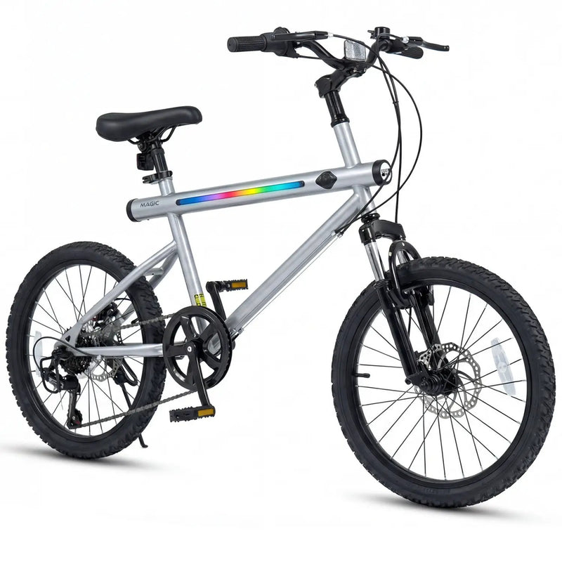 20 Inch Commuter Bicycle LED-lit with 6-Speed Shimano Twist Shifting and Stereo Speakers by DirectDeals