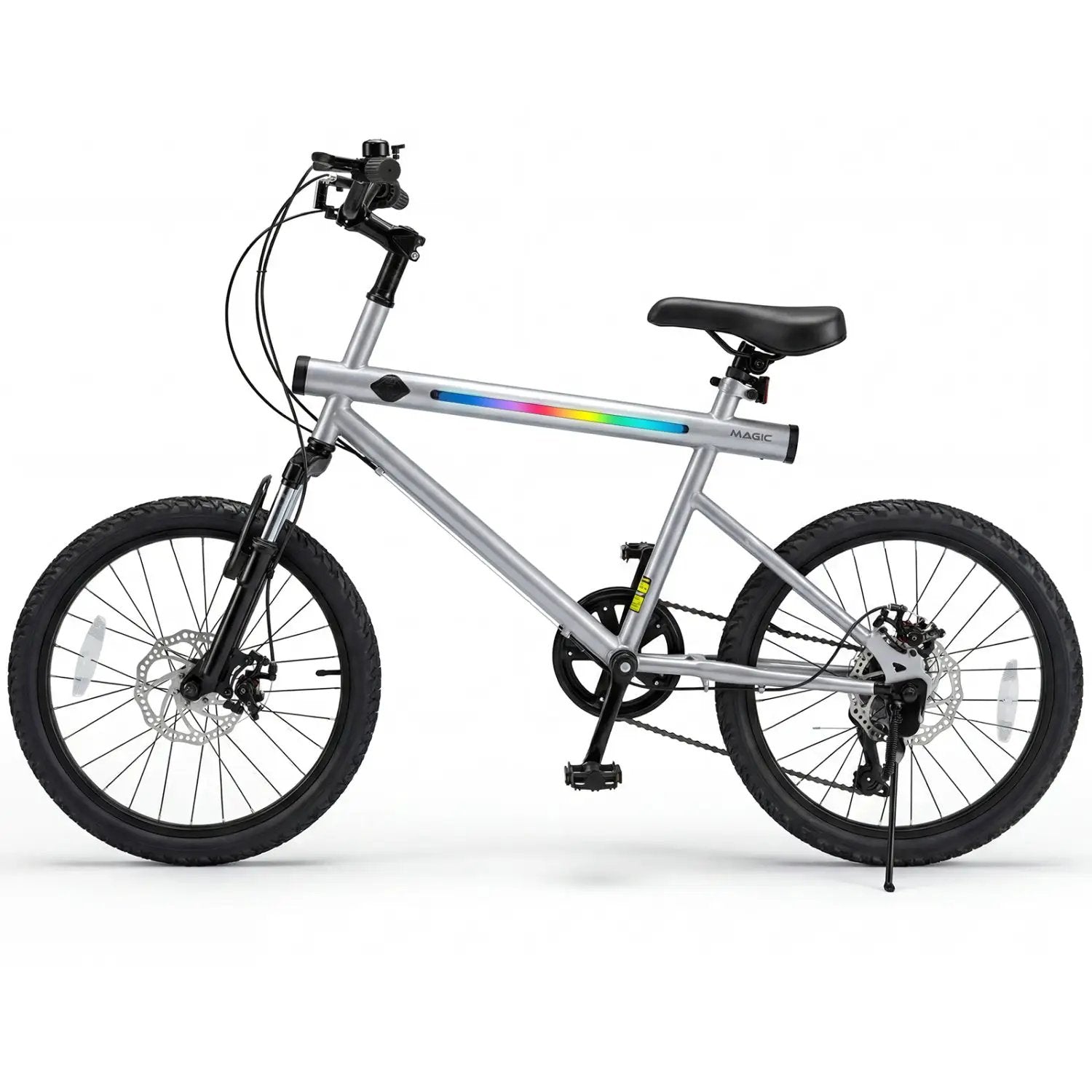 20 Inch Commuter Bicycle LED-lit with 6-Speed Shimano Twist Shifting and Stereo Speakers by DirectDeals