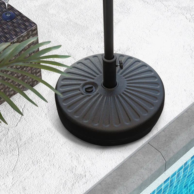 20 Inch Fillable Heavy-Duty Round Umbrella Base Stand by DirectDeals