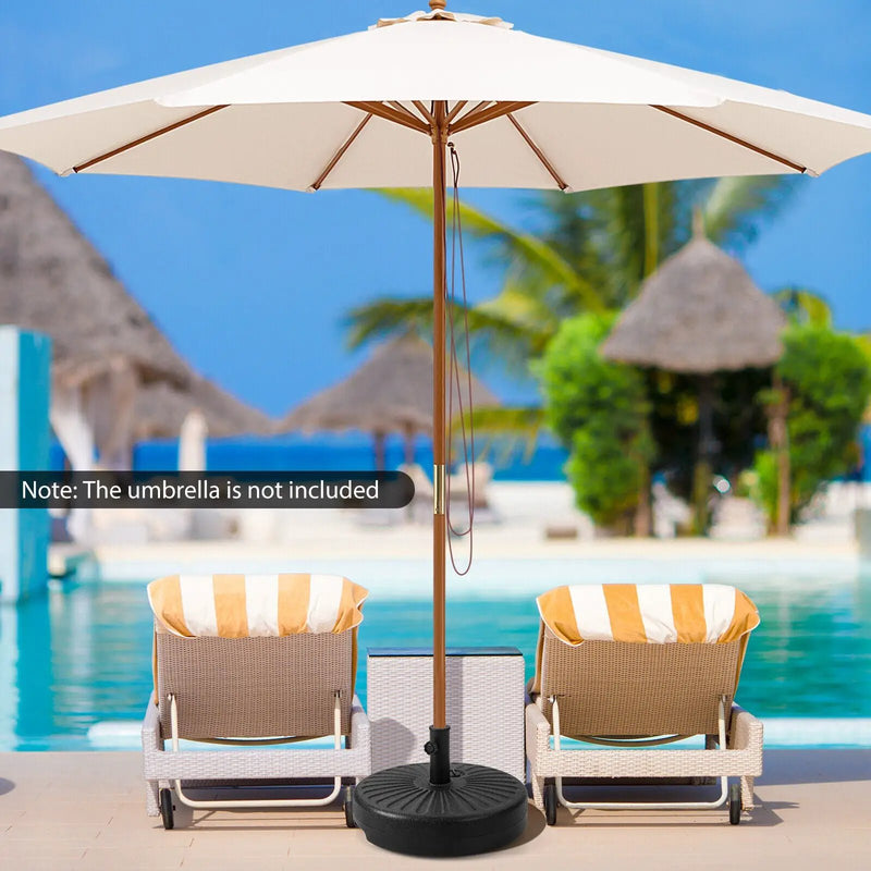 20 Inch Fillable Heavy-Duty Round Umbrella Base Stand by DirectDeals