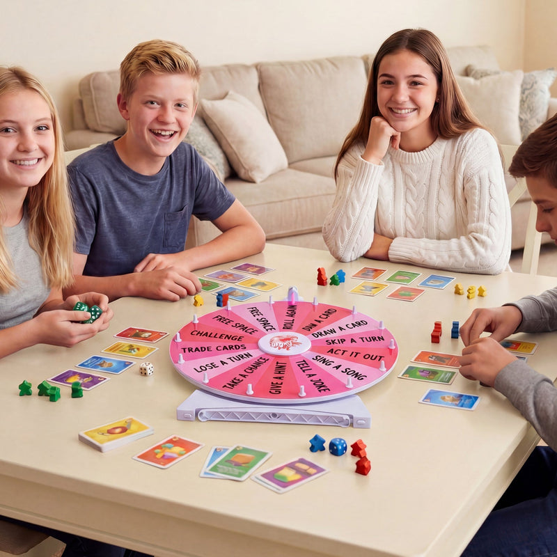 20 Inches 14 Slots Spin Wheel with Blackboard Marker for Prizes by DirectDeals