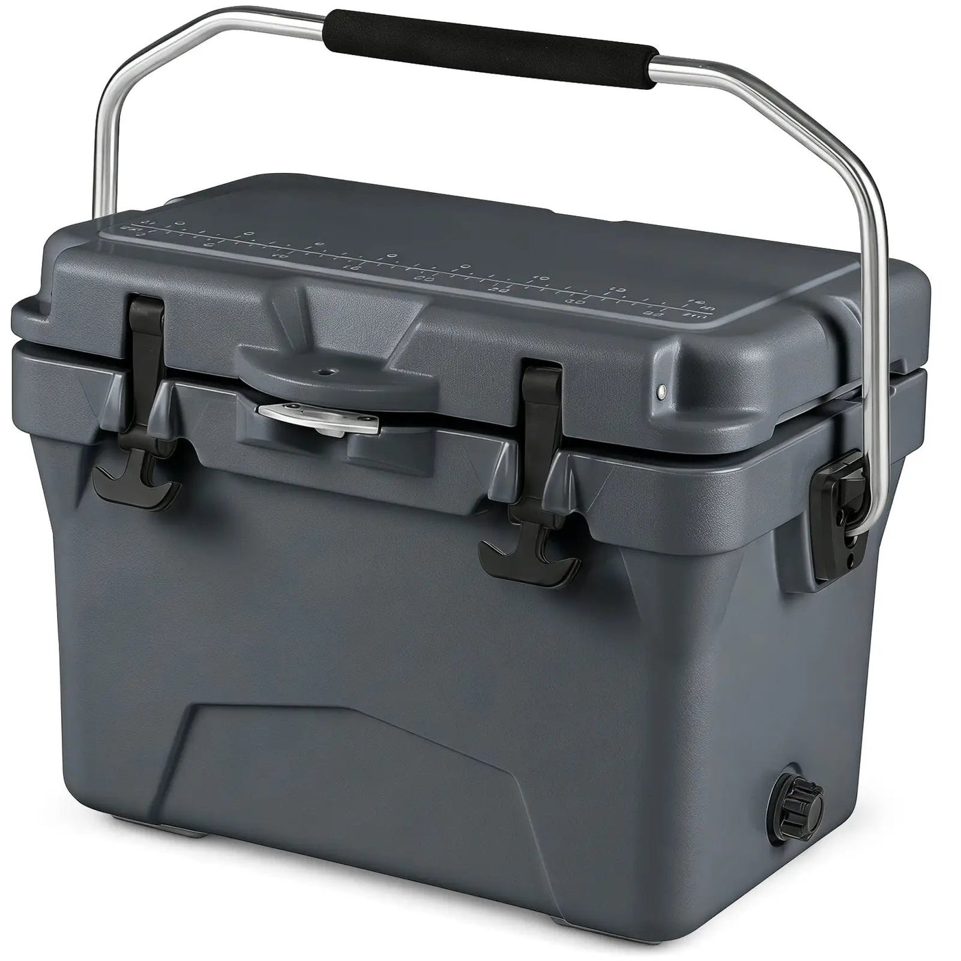 20 Quart Portable Hard Cooler with Built-in Ruler and Bottle by DirectDeals
