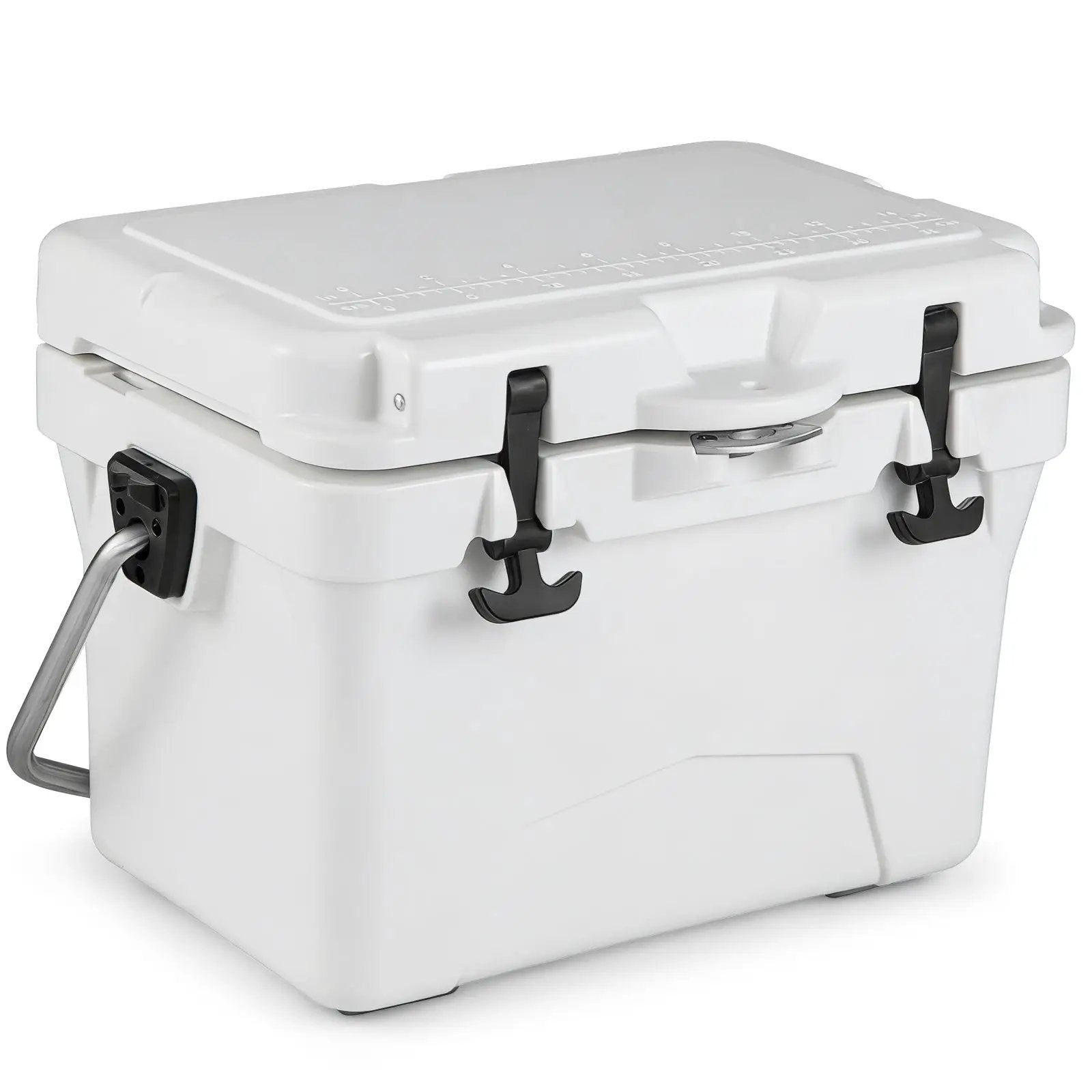 20 Quart Portable Hard Cooler with Built-in Ruler and Bottle by DirectDeals