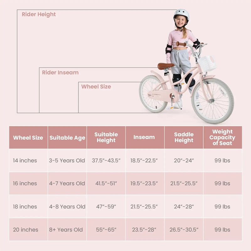 20 Inch Kids Bike with Kickstand for Boys Girls by DirectDeals