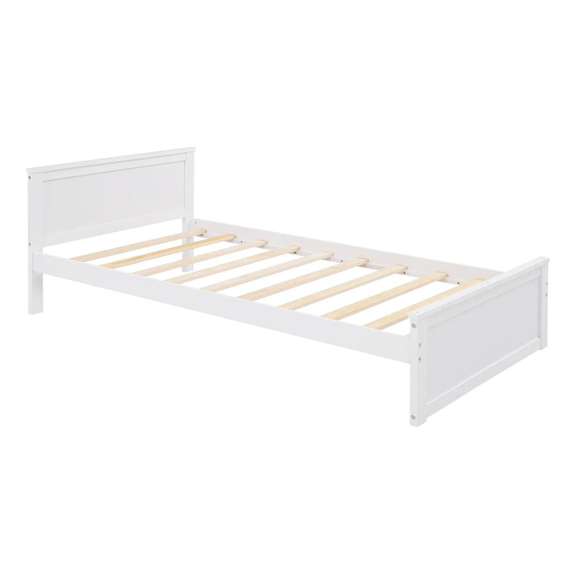 Loft Bed With A Stand Alone Bed, Shelves, Desk, And Wardrobe by HouseOfZazla