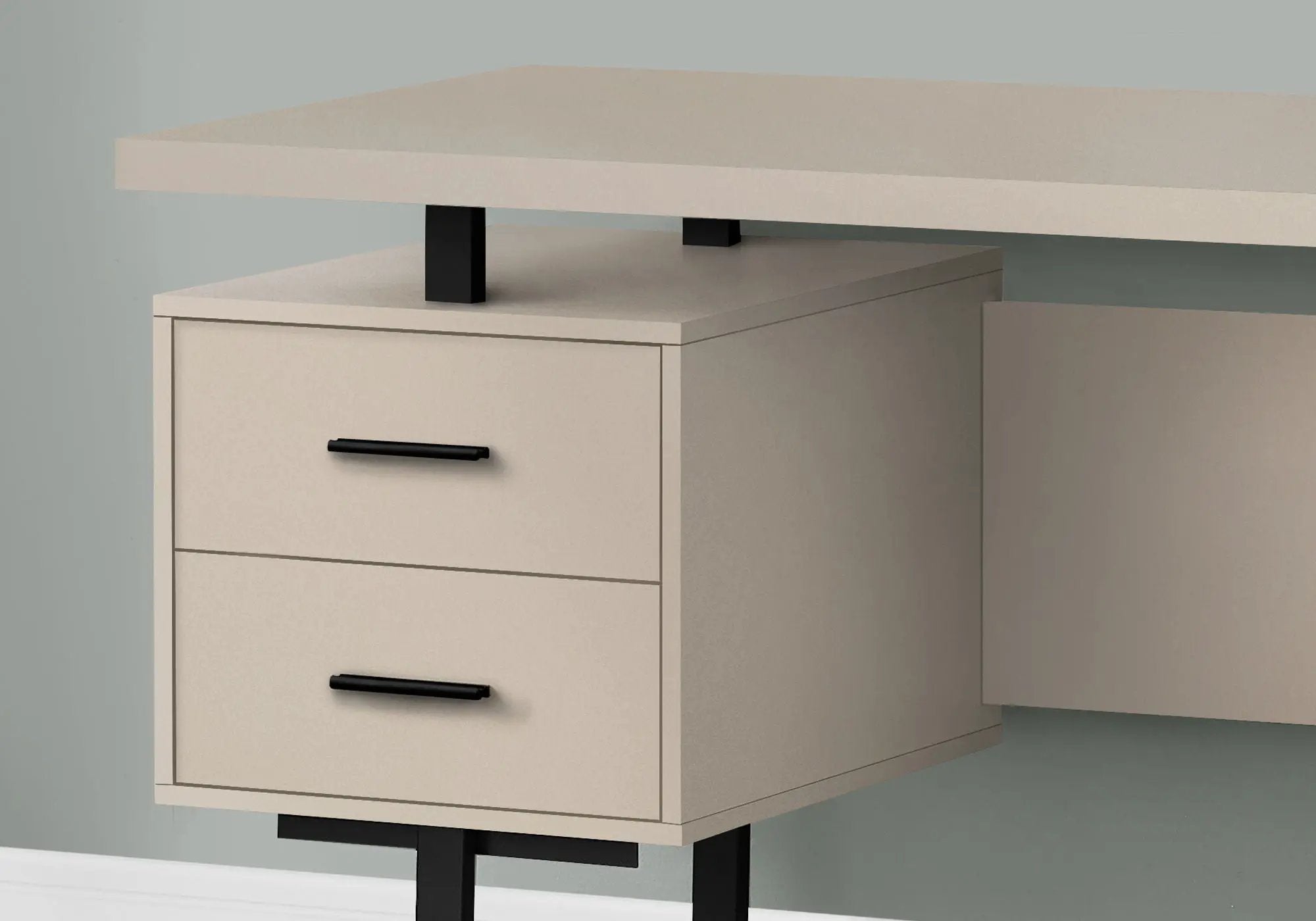 Computer Desk For Home Office, Laptop, Left, Right Set - Up, Storage Drawers, Contemporary & Modern by Unique Piece Furniture