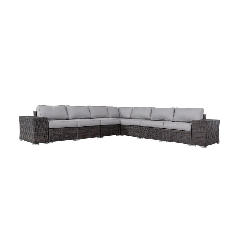 Rattan Sectional Sofa Set With Cushions by Unique Piece Furniture
