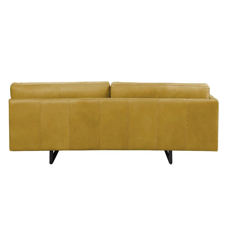 Radia - Sofa With Pillow - Turmeric Top Grain Leather by Unique Piece Furniture