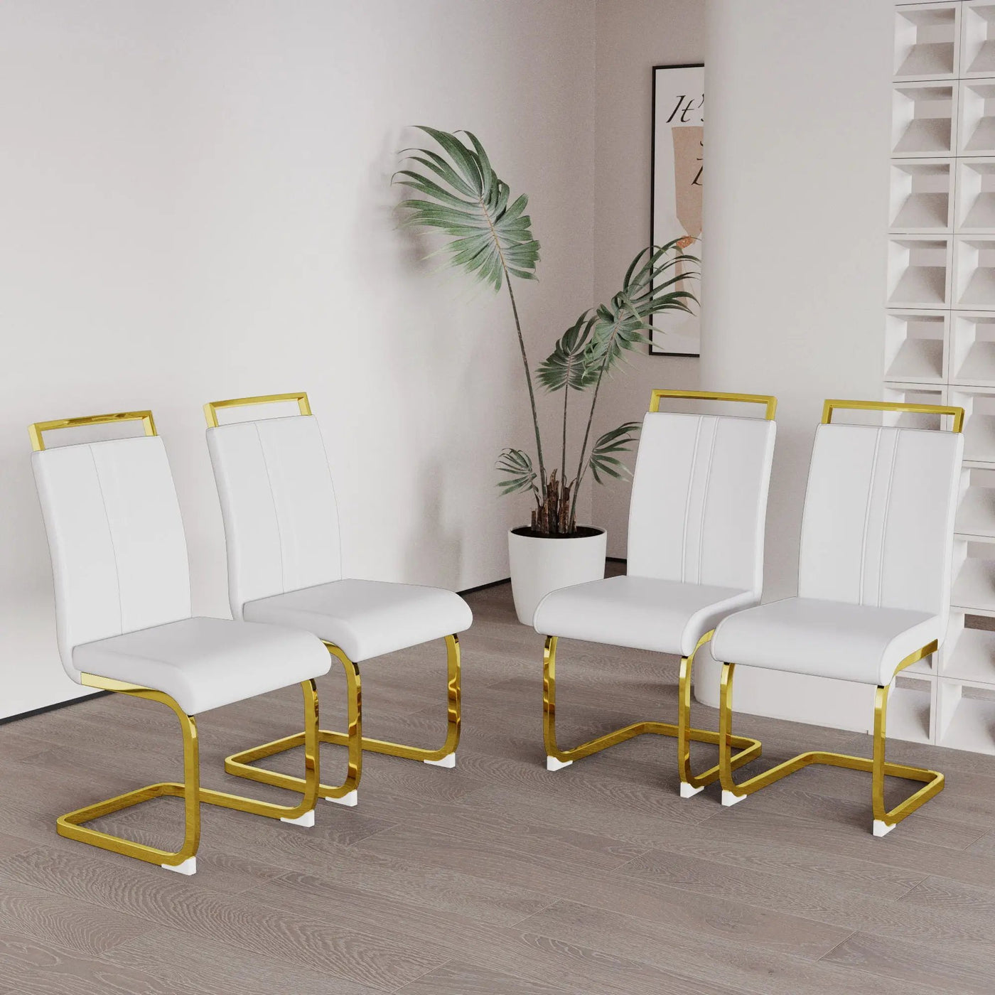 Side Dining Room Chair, Padded Seat High Back by HouseOfZazla