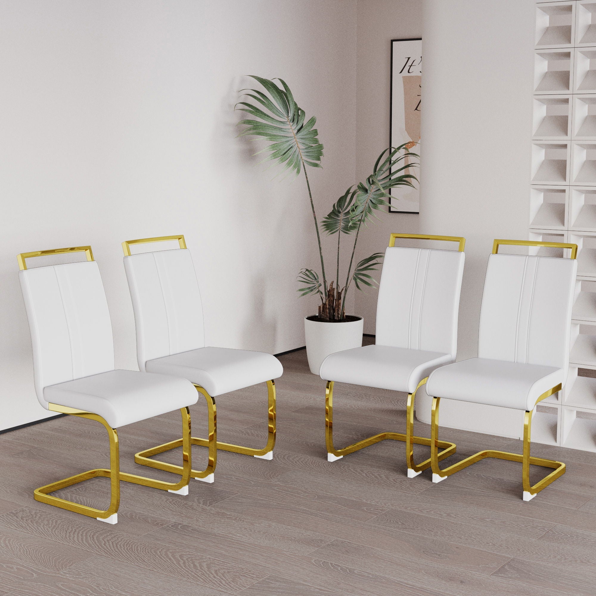 Side Dining Room Chair, Padded Seat High Back by HouseOfZazla