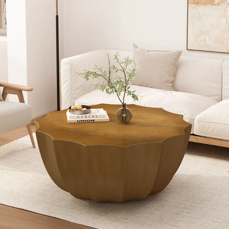 Modern Round Coffee Table For Indoor / Outdoor by Unique Piece Furniture